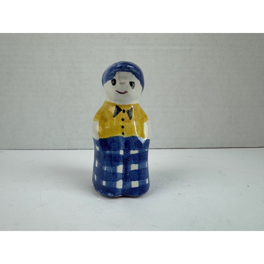 Vintage HB Quimper ? France Faience Salt Shaker Petit Breton Boy Replacement